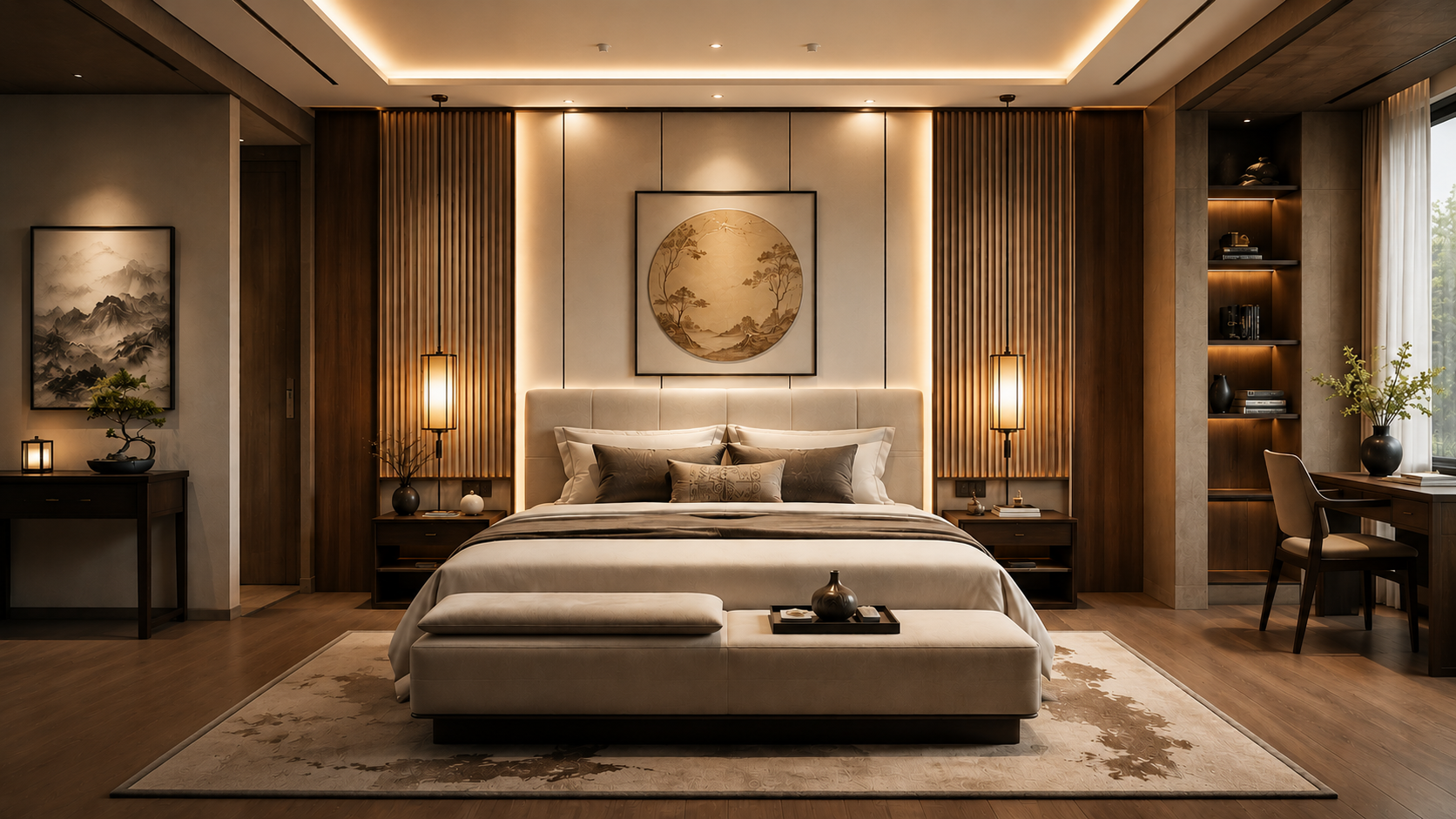Phong thủy nội thất phòng ngủ ấm cúng